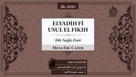 26. Ders: 166. Sayfa; Emir